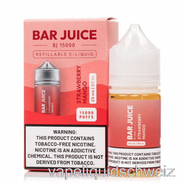 Erdbeer-Mango - Riegelsaft - 30 Ml 50 Mg Vape Liquid E-Liquid Schweiz